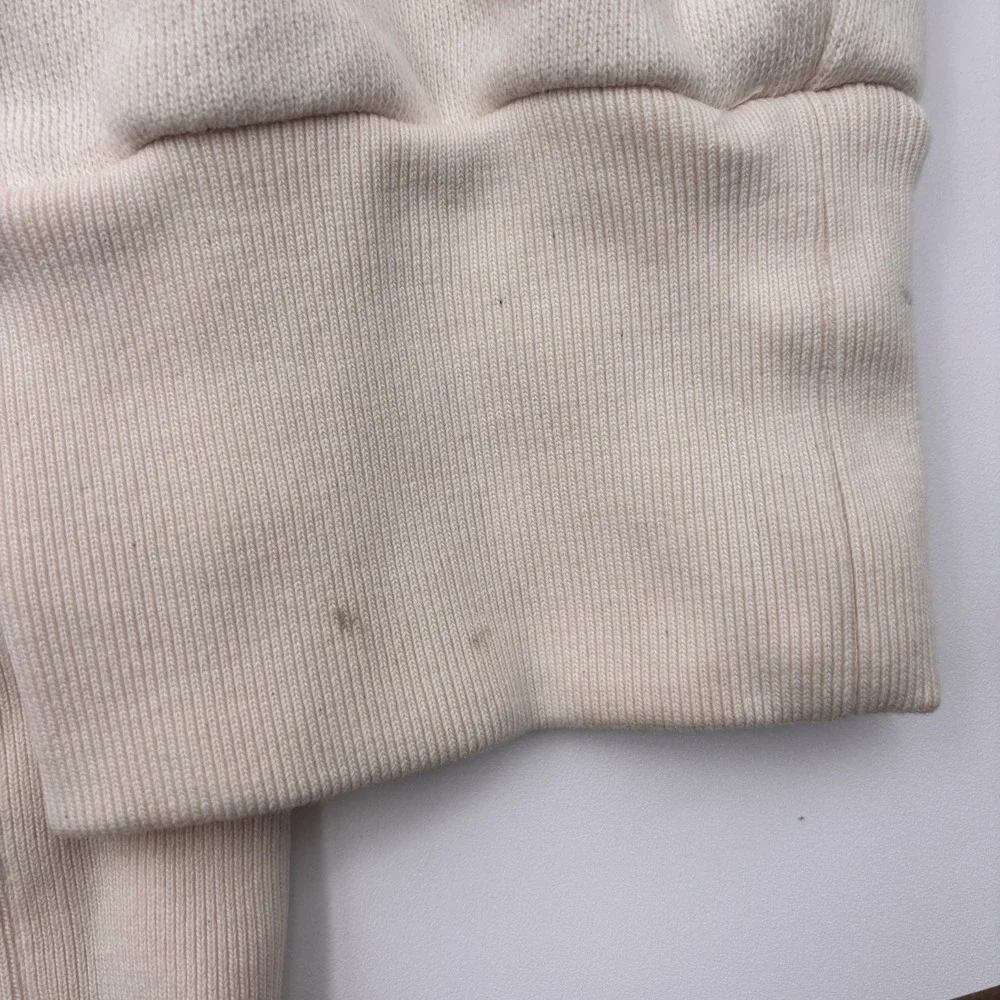 GUCCI Interlocking G Logo Hooded Sweatshirt Cream Men's Size XXL